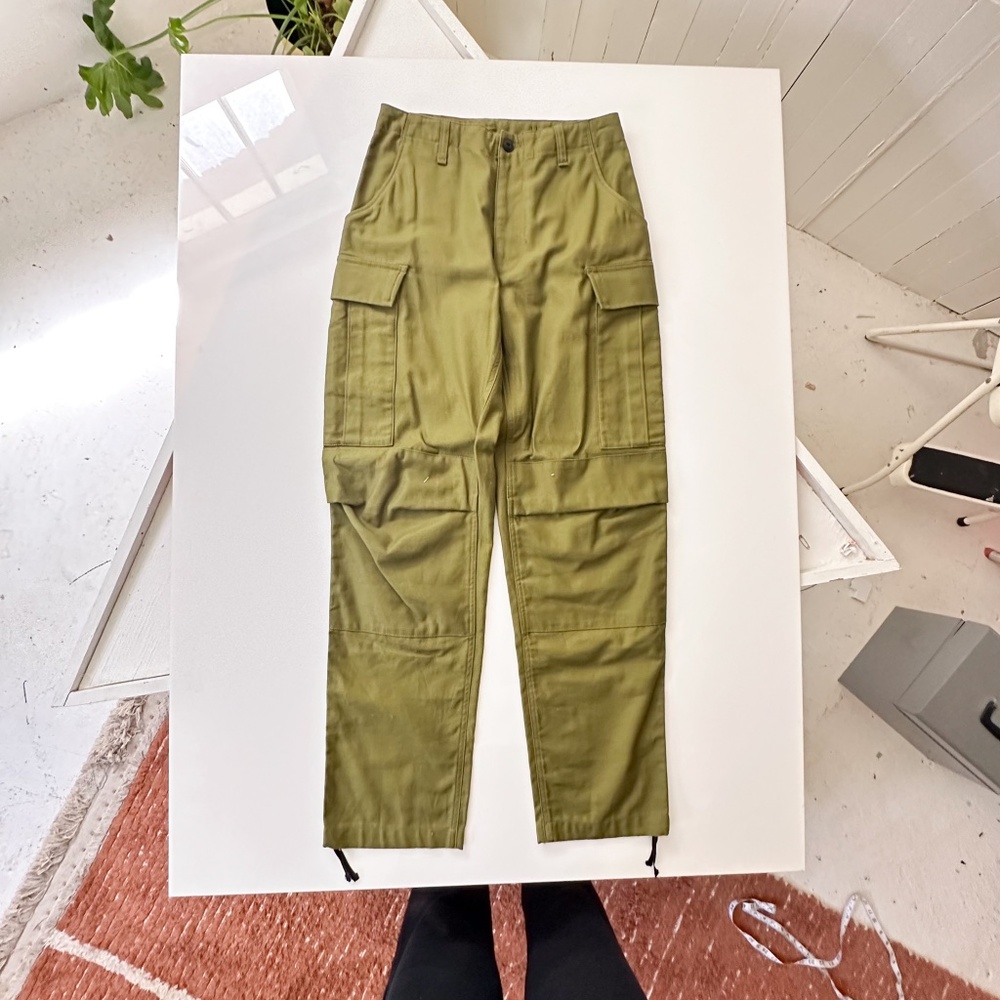 RAG & BONE Women's Valli Cotton Tapered Cargo Pants In Army Green - Size 0